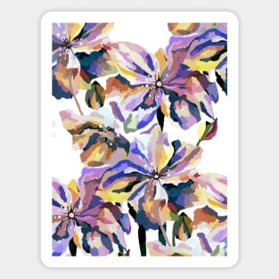 Vintage Retro Botanical Flower Illustration Magnet